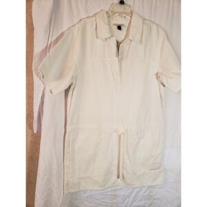 Women's Universal Threads White Jean Dress Size XL
